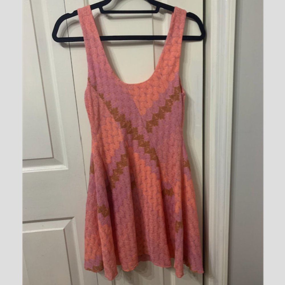 Free People Peach Woven Dress - Picture 2 of 5